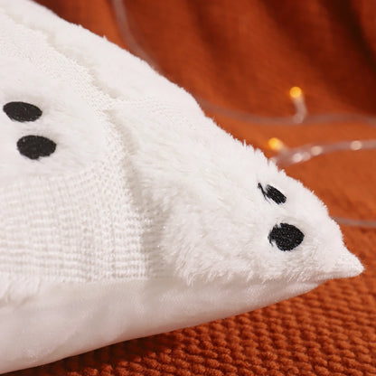 Pumpkin Glow Plush Pillow Cover – Autumn Harvest Edition