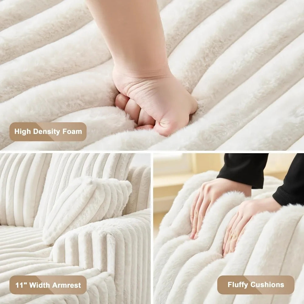 Autumn Haven Oversized Chaise – Cozy Lounge Chair with Plush Pillows