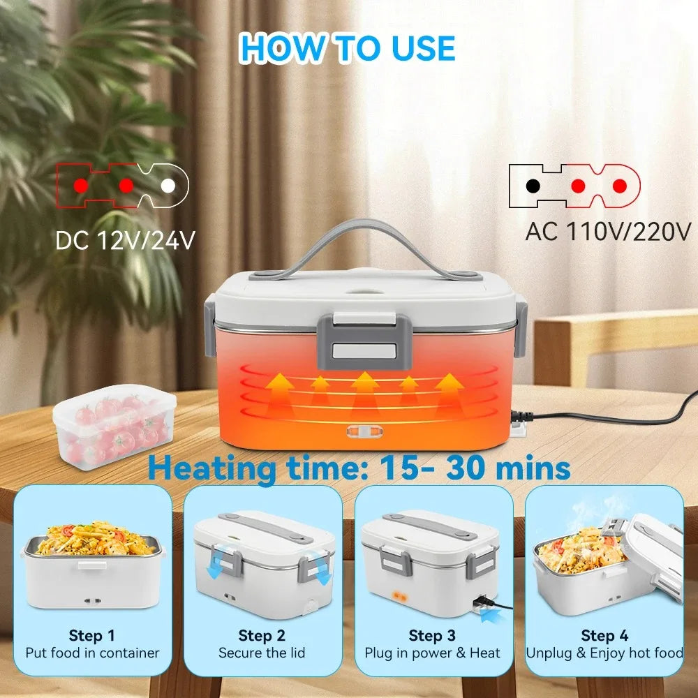Electric Lunch Box 80W Food Warmer