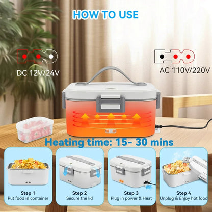 Electric Lunch Box 80W Food Warmer