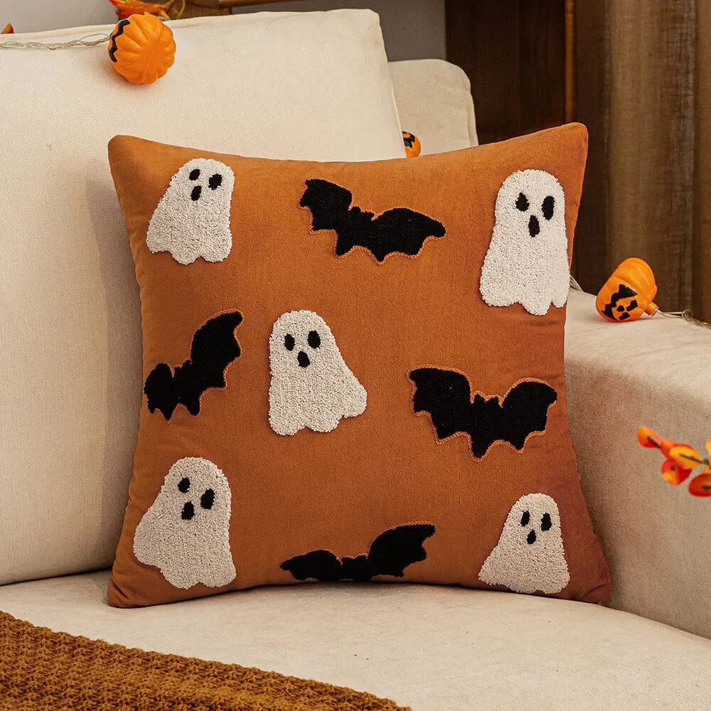 Cozy Luxe Fall Pillow Covers – Velvet Pumpkins, Autumn Embroidery & Seasonal Home Décor