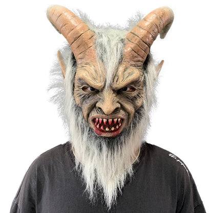 Demon King Latex Mask – Realistic Halloween Cosplay Monster Horror Party Mask