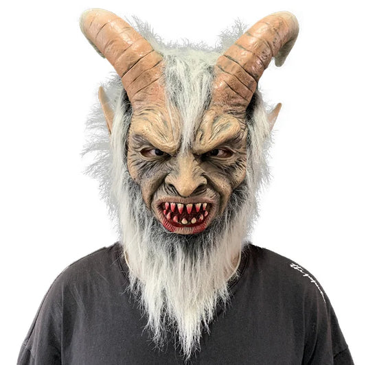 Demon King Latex Mask – Realistic Halloween Cosplay Monster Horror Party Mask