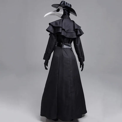 ✨ Medieval Plague Doctor Halloween Costume – Hooded Robe & Mask Cosplay Outfit for Men & Women