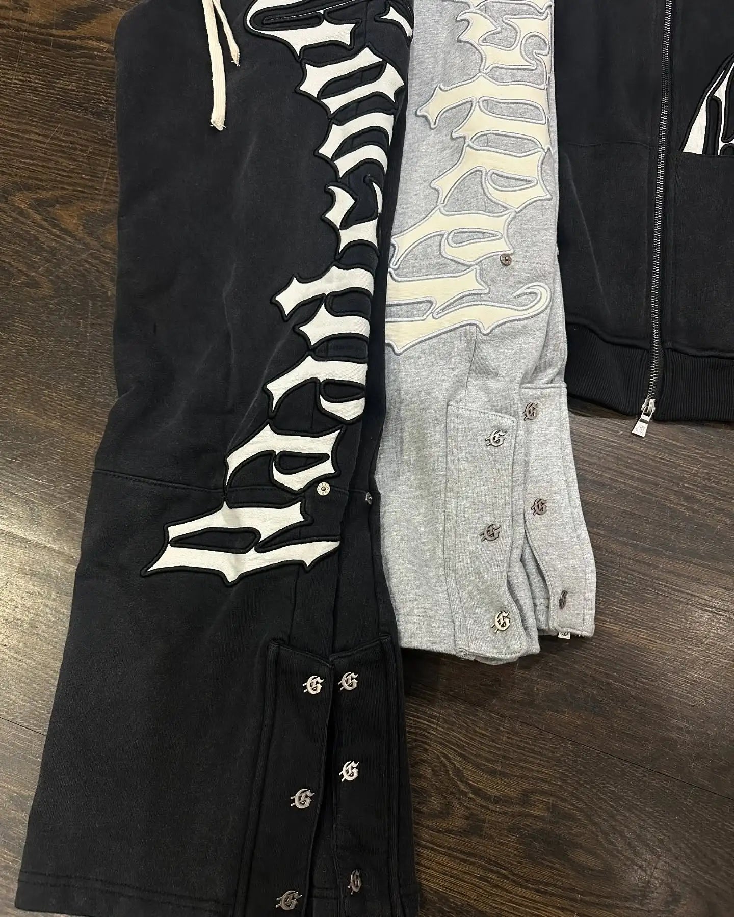 Harajuku Hip Hop Letter Embroidery High Quality Sportswear Set Y2k Zipper Hoodie Sweatpants 2-piece Set Tracksuit Jogger Suit