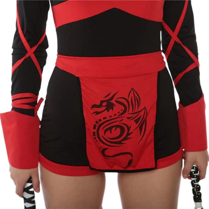 Shadow Slayer Ninja Set – Sexy Red or Blue Cosplay Jumpsuit with Belt Detail