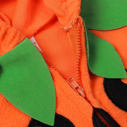Baby Pumpkin Halloween Romper Set (Hooded + Pants + Hat)