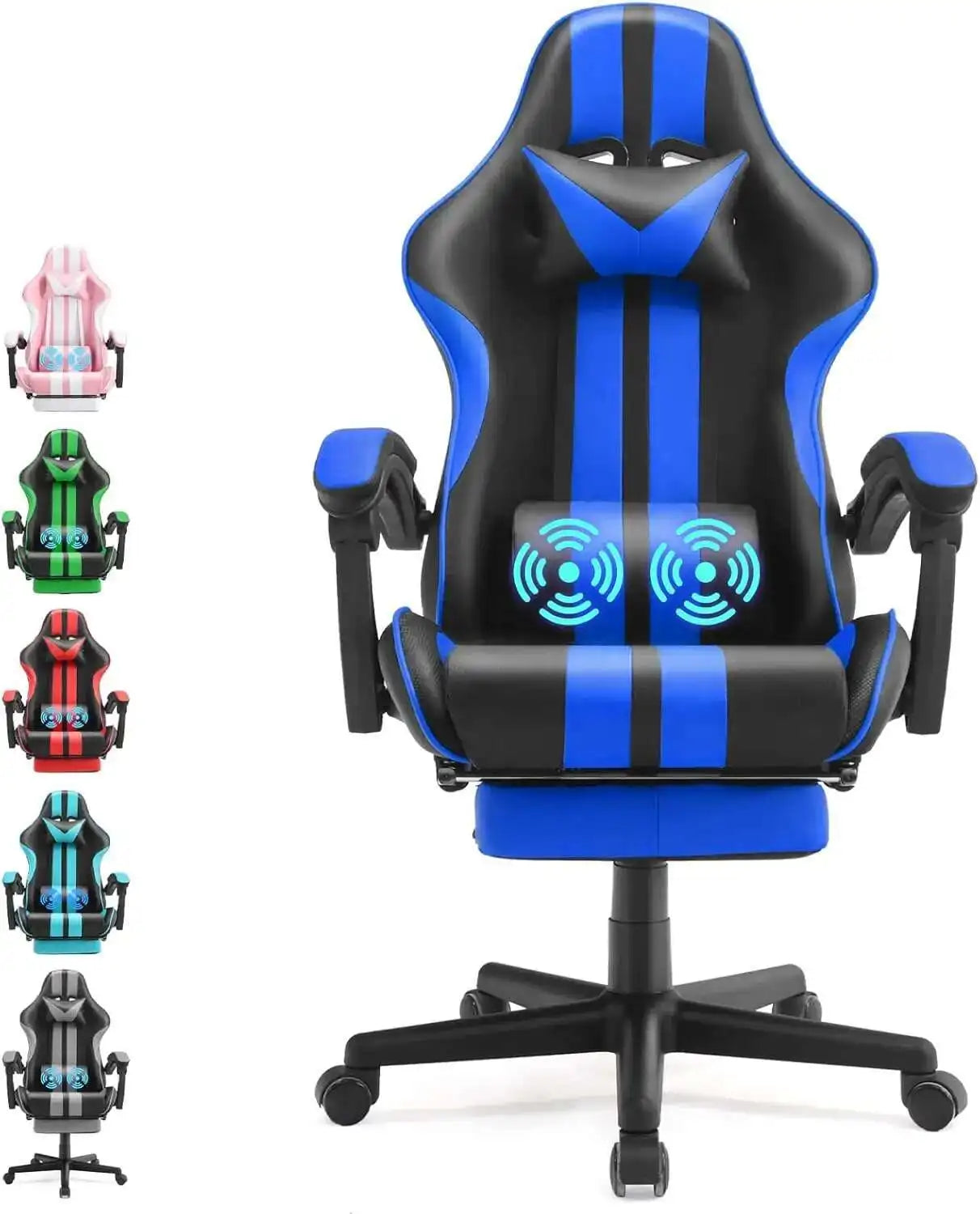 🔥 EliteX™ Ergonomic Gaming & Office Chair – Racing Style with Headrest & Lumbar Support