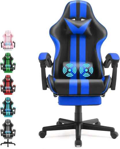 🔥 EliteX™ Ergonomic Gaming & Office Chair – Racing Style with Headrest & Lumbar Support