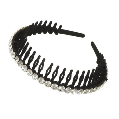 Shine On: Luxe Rhinestone Non-Slip Hair Hoops for Effortless Glam