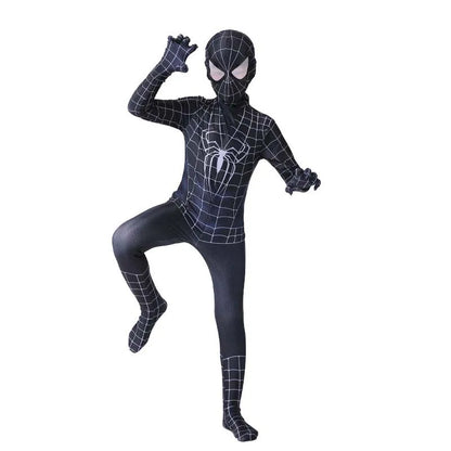 ✨ Kids Spider-Hero Costume Set – Miles Morales & Spider-Gwen Superhero Jumpsuit Halloween Cosplay Outfit