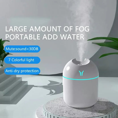 ✨ Mini LED Aroma Diffuser & Humidifier – USB-Powered for Home & Car (250ML)
