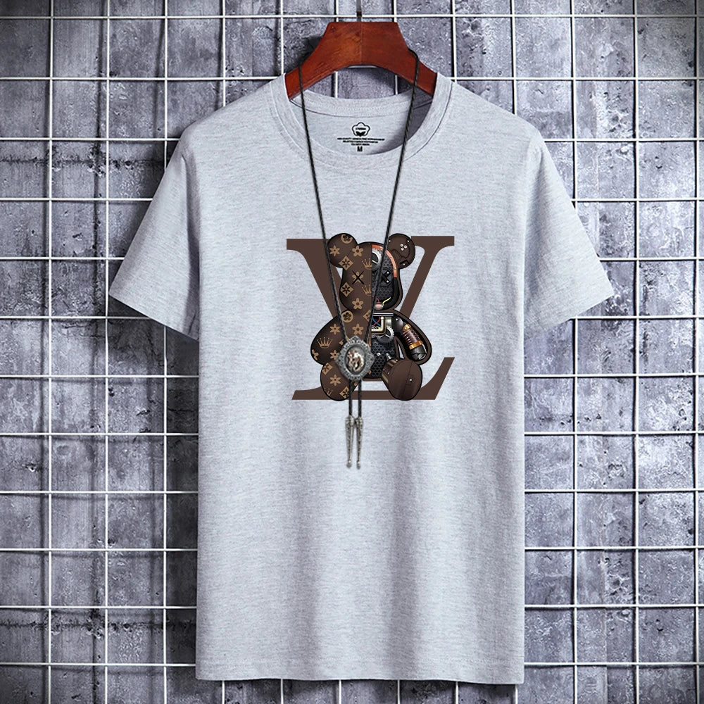 Retro Bear Luxe Tee – Vintage Y2K Streetwear Vibes