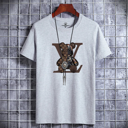 Retro Bear Luxe Tee – Vintage Y2K Streetwear Vibes