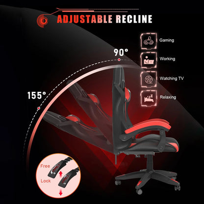 BlazeMode™ RGB Gaming Throne – LED Lights, Reclining Comfort, Pro-Level Support