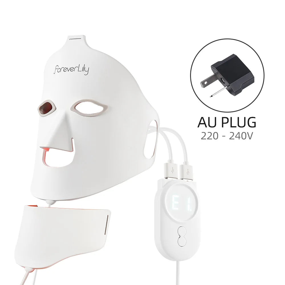 Red Light Therapy Flexible Facial Beauty Mask Skin Care Anti-Ance