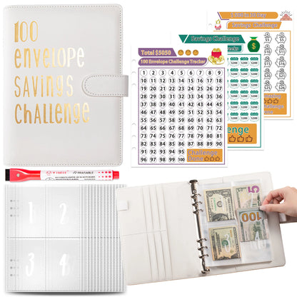 Money Goal Challenge Binder – 100 Envelope Savings Game for Smart Budgeting