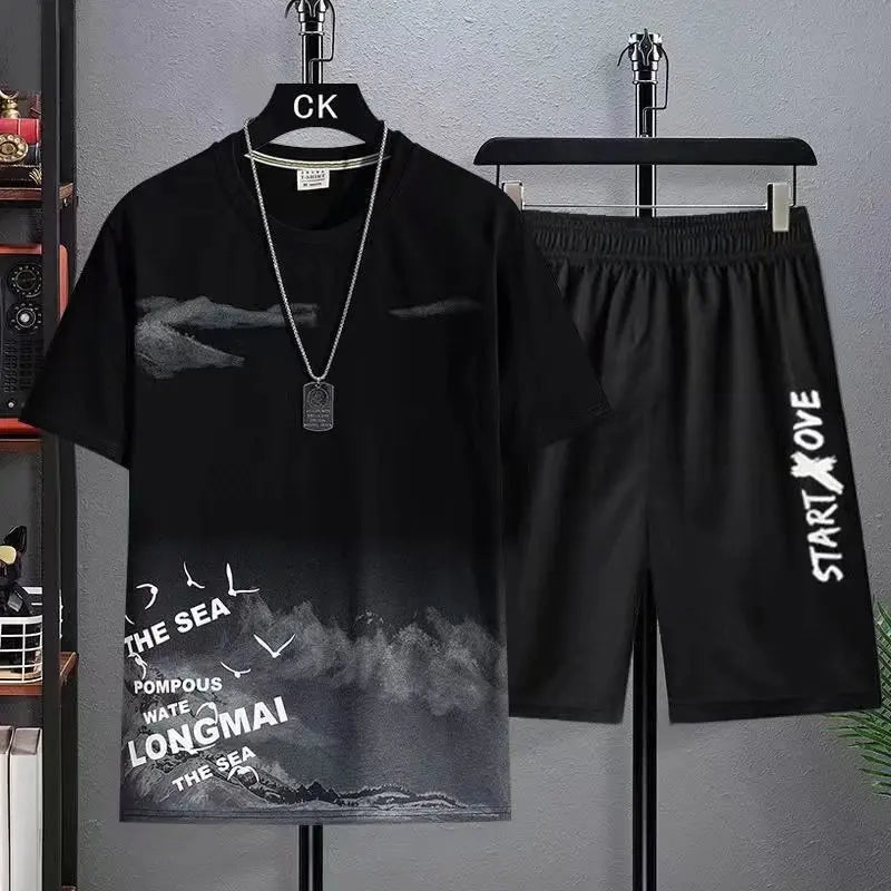 Men’s Everyday Motion 2-Piece Set – Summer Tee & Shorts Outfit