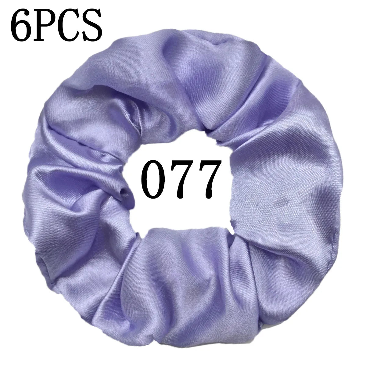 6-Pack Luxury Satin Scrunchies — Soft Silk-Like Hair Ties for Everyday Beauty & Self-Care