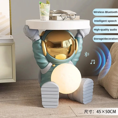 Astronaut Floor Coffee Table Home Accessories Nightstand Smart Furniture Sofa Beside Ornament Children's Room Decorative Lamps