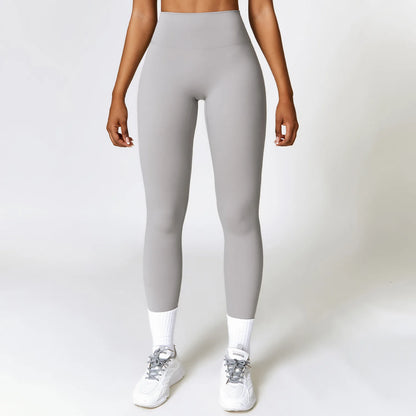 High-Waist Push-Up Gym Leggings: Seamless Fitness & Yoga Pants for Women