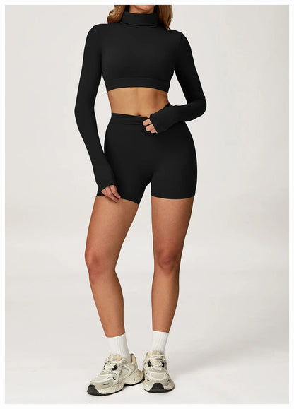 Sculpt & Flow 2-Piece Activewear Set – Fall Luxe Edition