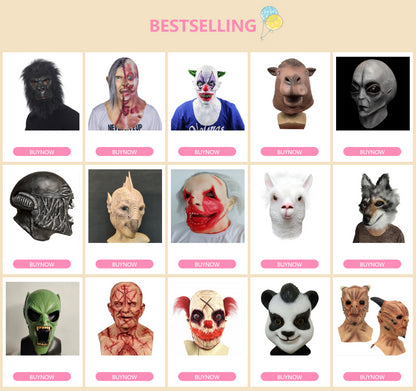 Demon King Latex Mask – Realistic Halloween Cosplay Monster Horror Party Mask